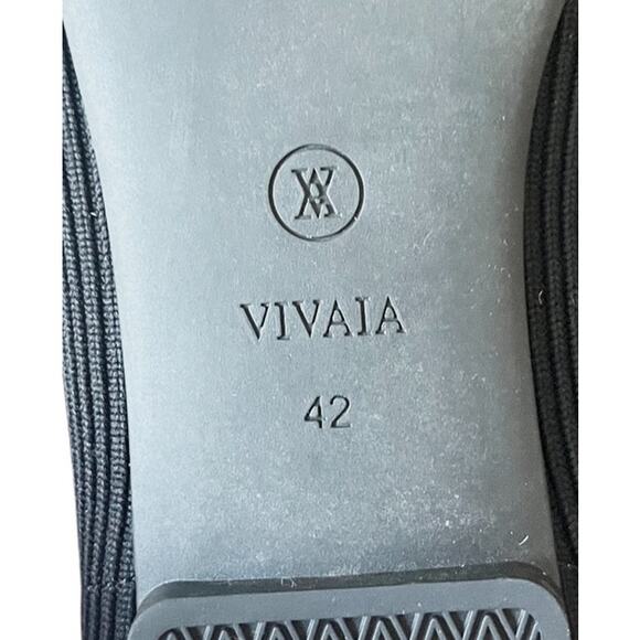 Vivaia Margot Mary Jane Flats Black Square Toe Eco Knit Size 42 US Women 10.5 - Picture 4 of 10